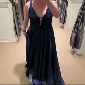 Blue formal dress